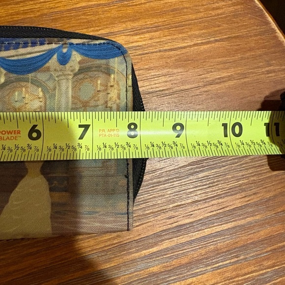 Disney Beauty and the Beast Blue/Yellow/black zip around Wallet women’s - Picture 9 of 10